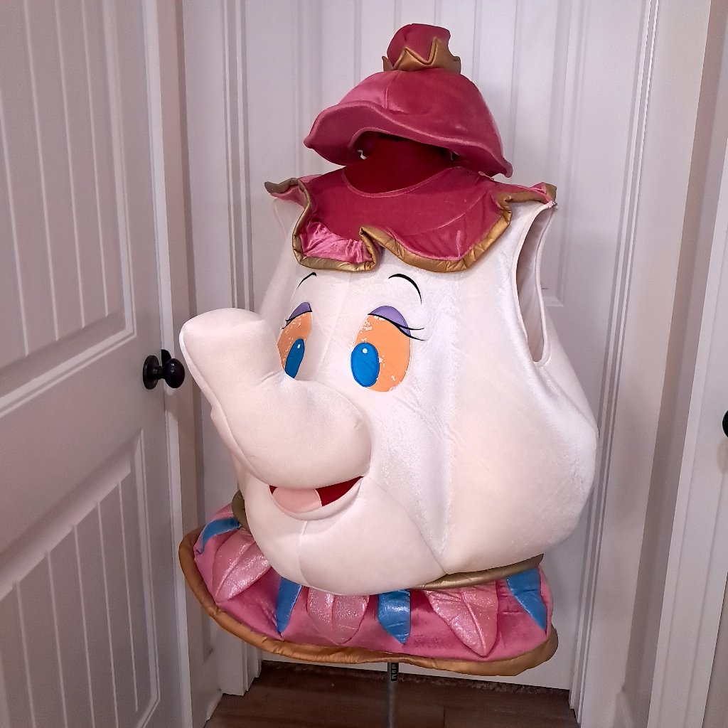 Disney Mrs. Potts Costume Sz M Medium Teapot Tea Beauty & The Beast Ms. Potts